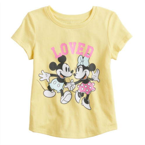 Disney/Jumping Beans Disneys Minnie & Mickey Mouse Girls 4-12 Loved Graphic Tee by Jumping Beans