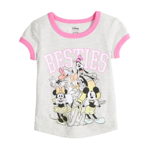Disney/Jumping Beans Disneys Mickey Mouse & Friends Girls 4-12 Besties Ringer Graphic Tee by Jumping Beans