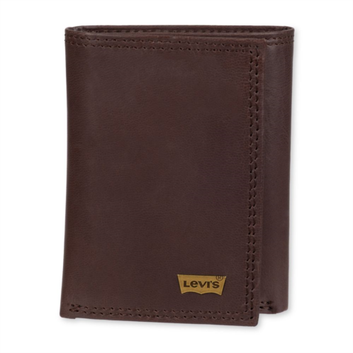 Mens Levis RFID Extra Capacity Trifold Wallet