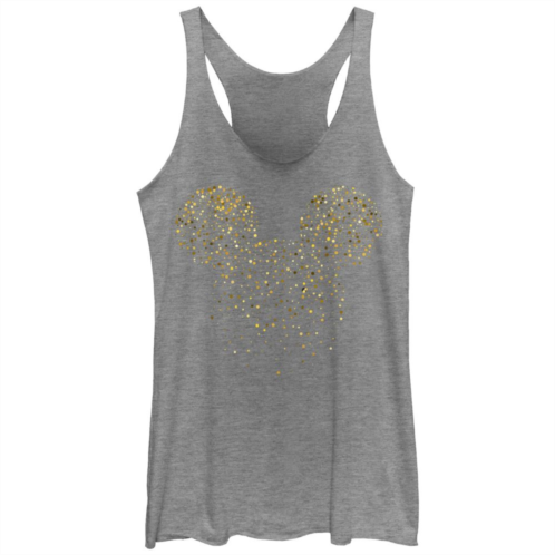 Licensed Character Juniors New Years Mickey Mouse Confetti Graphic Tank Top