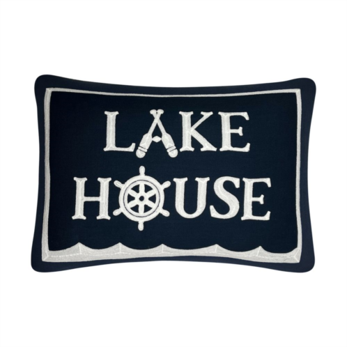Sonoma Goods For Life 14x20 Navy Lake House Pillow