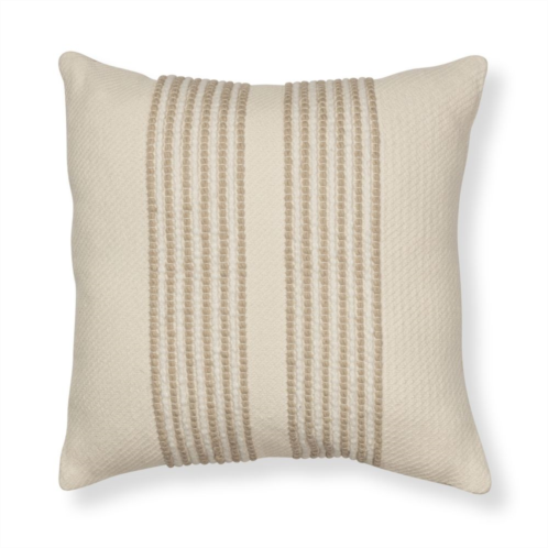 Sonoma Goods For Life 18x18 Center Stripe Tan Decorative Pillow