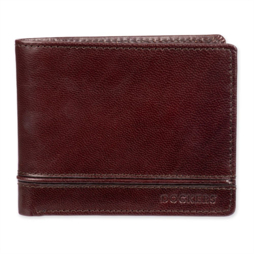 Mens Dockers RFID Passcase with Piping Detail