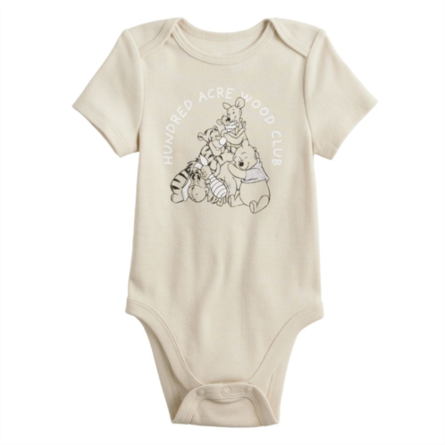 Disney/Jumping Beans Disneys Winnie the Pooh Hundred Acre Wood Club Short Sleeve Lapped Shoulder Bodysuit by Jumping Beans