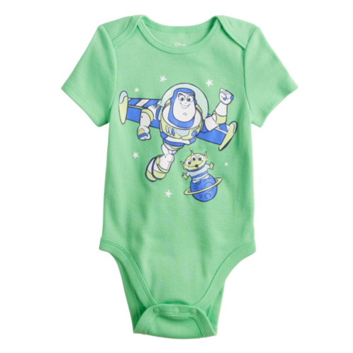 Disney/Jumping Beans Disney/Pixars Toy Story Buzz Lightyear Baby Boy Short Sleeve Lapped Shoulder Bodysuit by Jumping Beans
