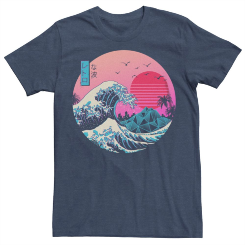 Licensed Character Mens The Great Retro Wave Polygon Graphic Tee