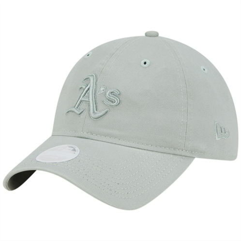 Womens New Era Green Oakland Athletics Color Pack 9TWENTY Adjustable Hat