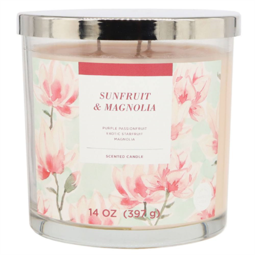 Sonoma Goods For Life Sunfruit & Magnolia 14-oz. Single Pour Scented Candle Jar