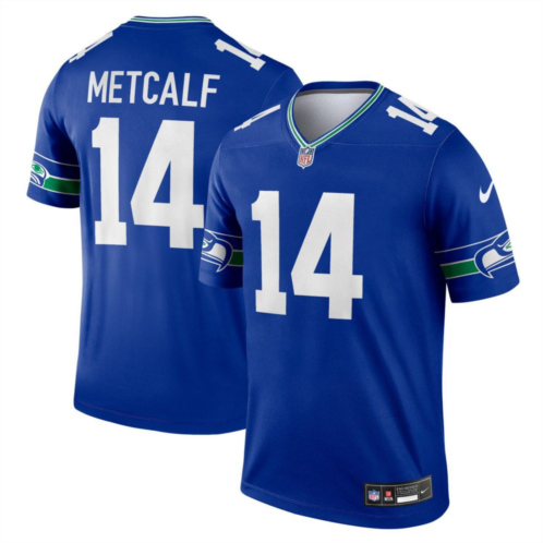Mens Nike DK Metcalf Royal Seattle Seahawks Throwback Legend Player Jersey