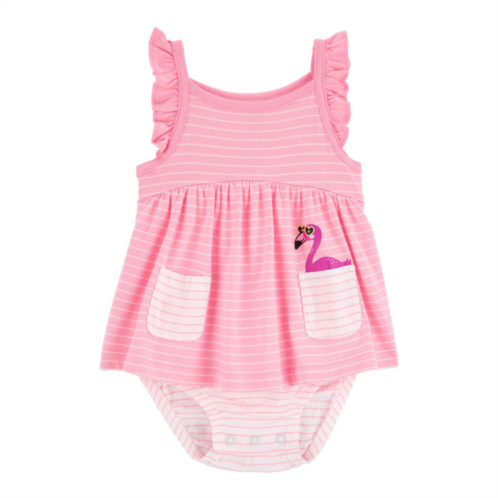 Baby Girl Carters Flamingo Sunsuit Dress