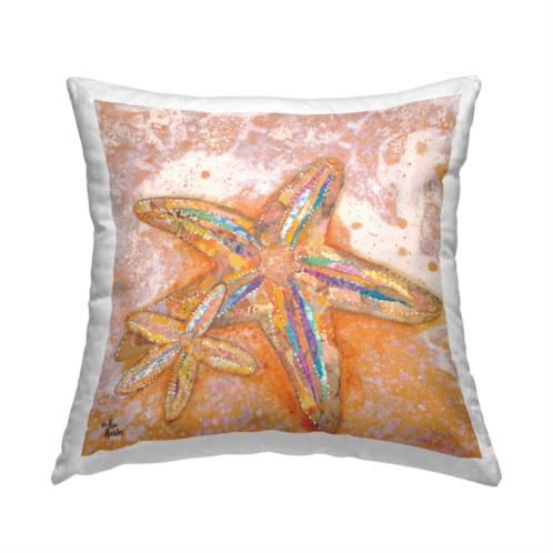 Stupell Home Decor Starfish Beach Shore Nautical Throw Pillow