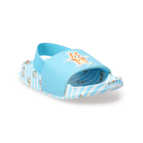 Licensed Character Bluey Soccer Toddler Boy Slide Sandals