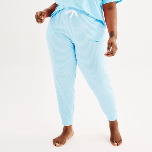 Plus Size Sonoma Goods For Life Cotton Modal Cuffed Sleep Pants
