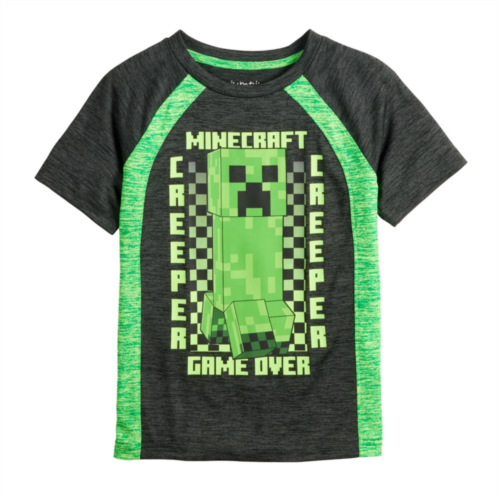 Boys 4-12 Jumping Beans Minecraft Creeper Game Over Active Graphic Tee