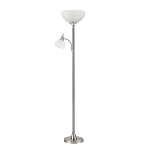Unbranded Silver Tone Floor Lamp with Reading Light