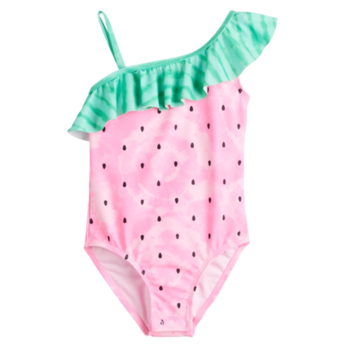 Baby & Toddler Girl Jumping Beans Off-the-Shoulder One-Piece Swimsuit