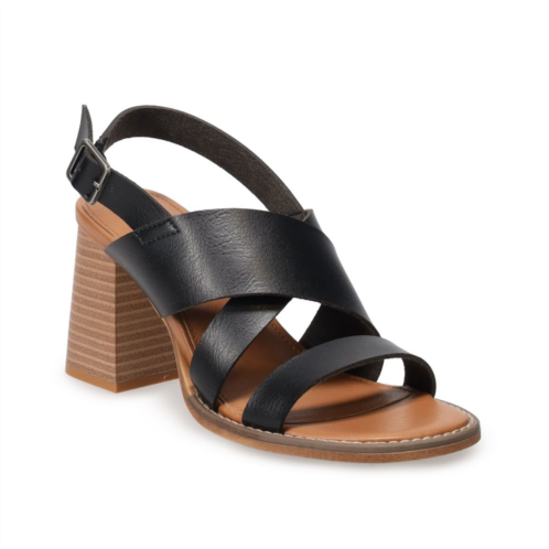 Sonoma Goods For Life Womens Strappy Heeled Sandals