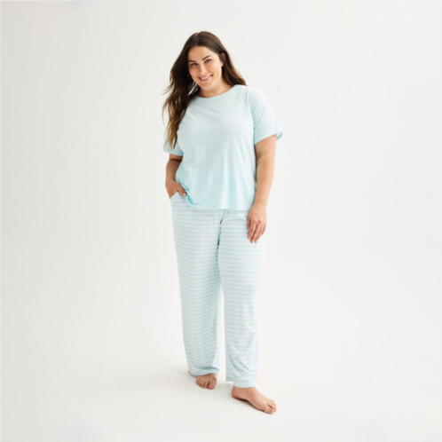 Plus Size Sonoma Goods For Life Pajama Top & Pajama Pants Set