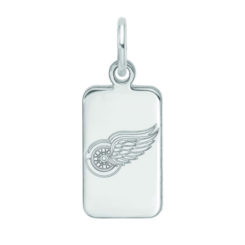 LogoArt Sterling Silver Detroit Red Wings Tag Pendant