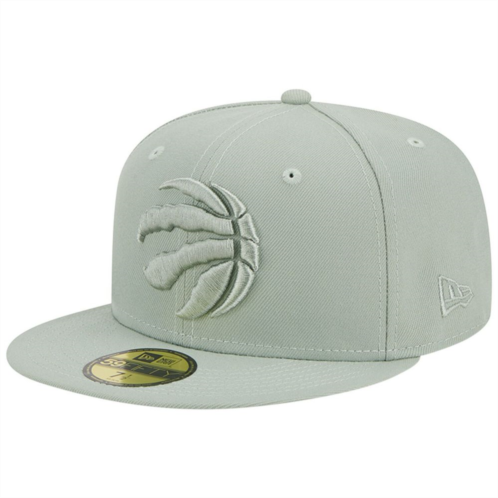 Mens New Era Light Green Toronto Raptors Sage Color Pack 59FIFTY Fitted Hat