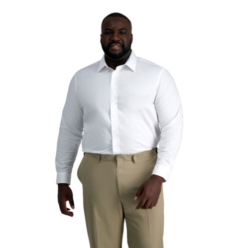 Big & Tall Haggar Smart Wash Classic Fit Solid Dress Shirt