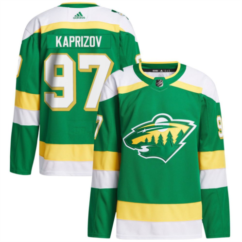 Mens adidas Kirill Kaprizov Green Minnesota Wild 2023/24 Alternate Primegreen Authentic Player Jersey