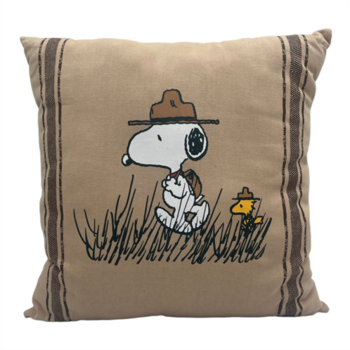 Licensed Character Peanuts Beagle Scout Collection Base Camp Snoopy Decorative Pillow