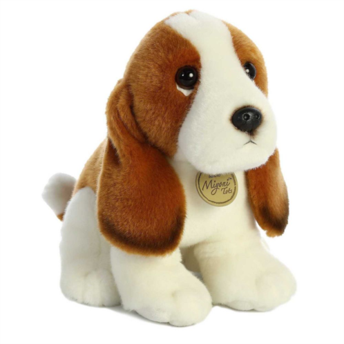 Aurora Medium Brown Miyoni Tots 11 Basset Hound Pup Adorable Stuffed Animal