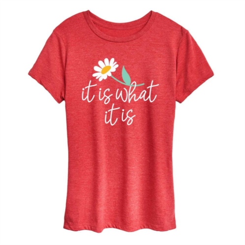 Licensed Character Womens It Is What It Is Graphic Tee