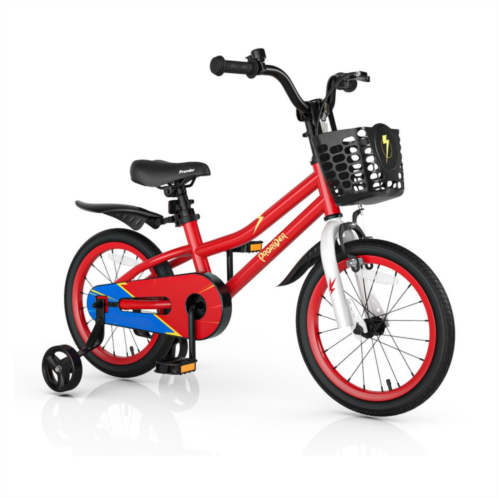 Slickblue 16 Inch Kids Bike with Removable Training Wheels