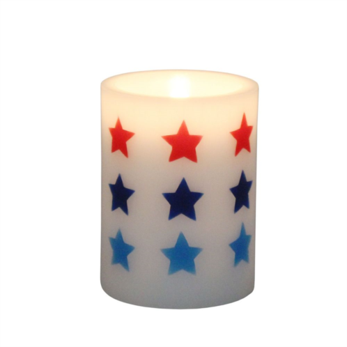Celebrate Together Americana Stars LED 3 x 4 Pillar Candle