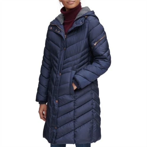 Womens Andrew Marc Marc New York Quilted Hooded Puffer Coat