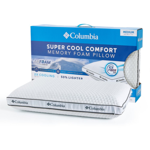 Columbia Super Cool Comfort Memory Foam Pillow