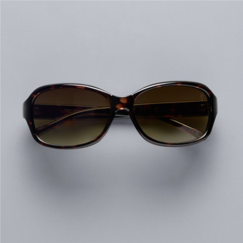 Womens Simply Vera Vera Wang Annika Rectangle Sunglasses