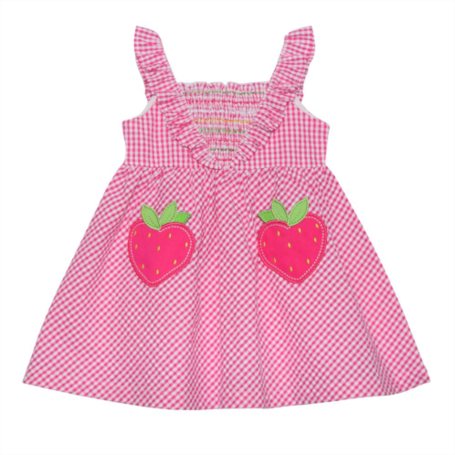 Baby & Toddler Girl Blueberi Boulevard Strawberry Patch Seersucker Smocked Sundress