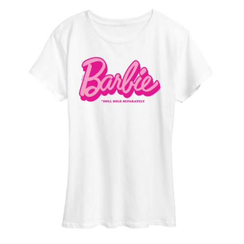 Womens Barbie Doll Sold Separately Graphic Tee