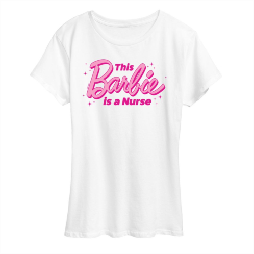 Womens Barbie This Barbie Is A Nurse Graphic Tee