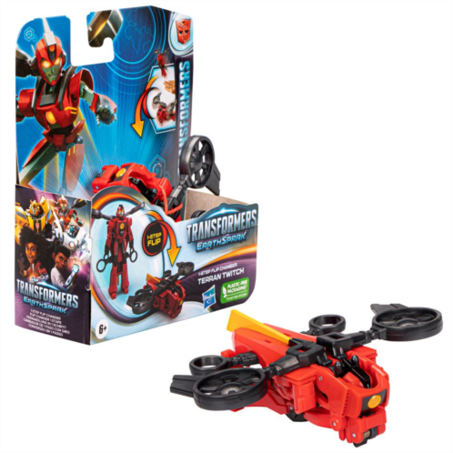 Transformers EarthSpark 1-Step Flip Changer Terran Twitch Action Figure by Hasbro