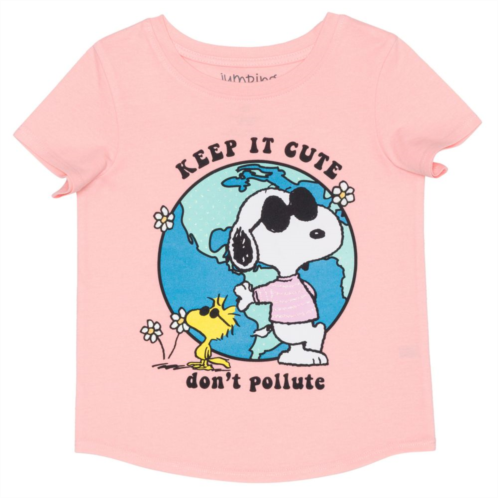 Baby & Toddler Girl Jumping Beans Peanuts Snoopy Dont Pollute Short Sleeve Graphic Tee