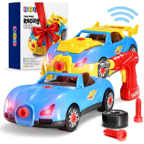 Play22 Take Apart Racing Car Toys - Build Your Own Car with 30 Piece Constructions Set