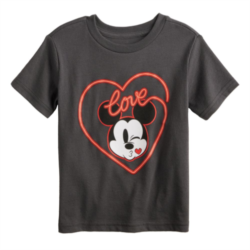 Disneys Mickey Mouse Baby & Toddler Boy Neon Love Short Sleeve Graphic Tee