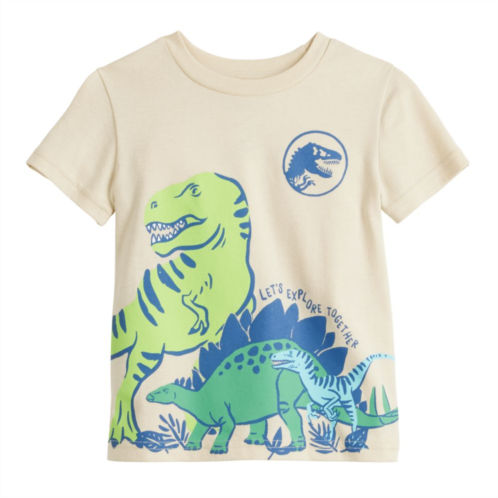 Baby and Toddler Boy Jumping Beans Jurassic Lets Explore Together Short Sleeve Tee