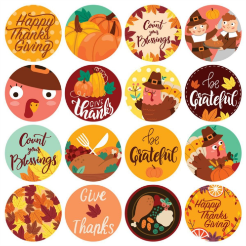 Fun Little Toys Thanksgiving Sticker Roll Collection 1000 Pcs