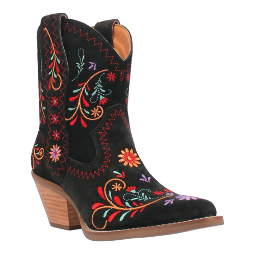 Womens Dingo Sugar Bug Leather Western Ankle Boots