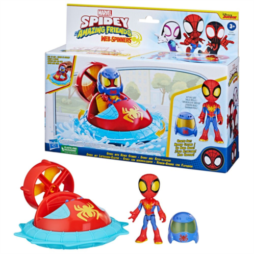 Hasbro Marvel Spidey & His Amazing Friends Web-Spinners Spidey with Hover Spinner