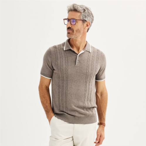 Mens Apt. 9 Cable Knit Polo