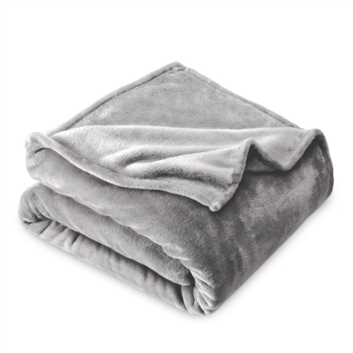 Bare Home Solid Microplush Throw Blanket