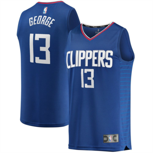 Unbranded Mens Fanatics Branded Paul George Royal LA Clippers Fast Break Replica Jersey - Icon Edition