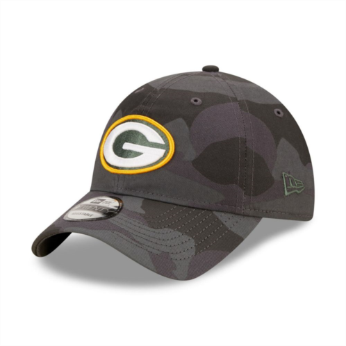 Mens New Era Camo Green Bay Packers Core Classic 2.0 9TWENTY Adjustable Hat