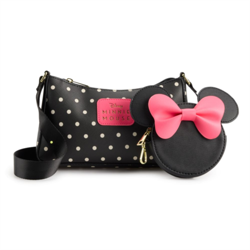 Disneys Minnie Mouse Crossbody Bag with Detachable Coin Pouch